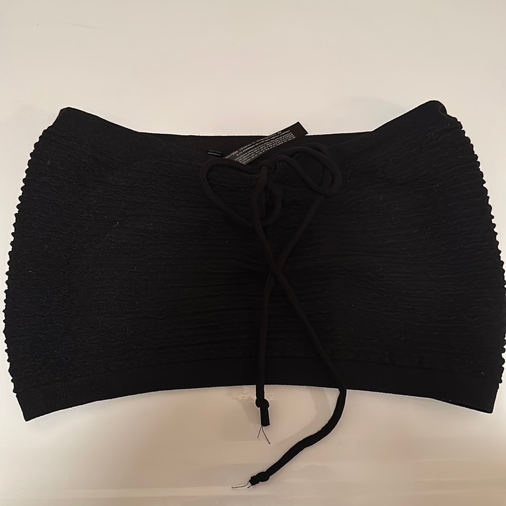 Urban Outfitters Out From Under Small Ribbed Lace Up Tube Top.